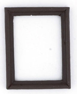 Dollhouse Miniature Frame, Walnut, 4 Pc